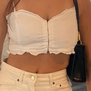 Wilfred White Crop Top